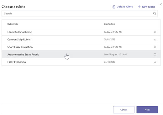Erstellen und Verwalten von Benotungs Rubriken in Microsoft Teams 7ddb0344-fb08-4091-a87d-b4d3873a2142.png
