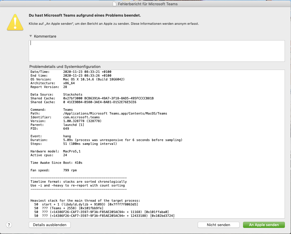 Teams startet nicht auf Mac da es Dateizugriff auf Netzwerk Dateiserver benötigt. 7e8b244b-37c0-4362-8eb5-3666a43dcff9?upload=true.png