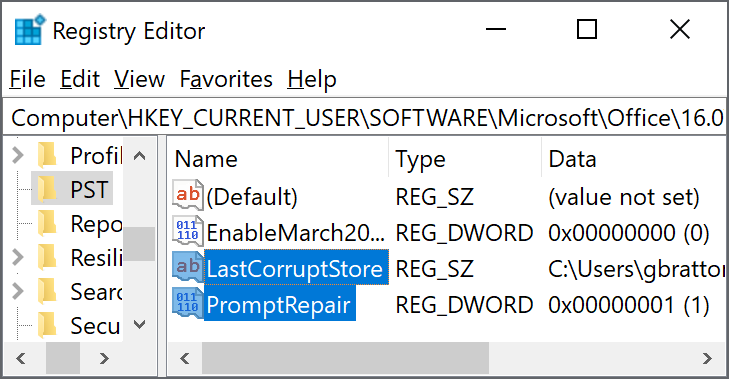 Bei einer Ihrer Dateien ist ein Fehler aufgetreten und Outlook muss geschlossen werden 8069fc49-0f87-4081-869c-716ac994cc64.png