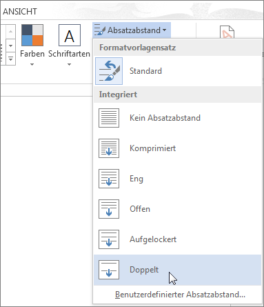 Festlegen des doppelten Zeilenabstands in einem Dokument 80f5efe1-aaa8-486e-b903-2fbcb23d2db6.png
