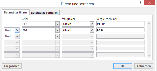 Dialogfeld ' Abfrageoptionen Filter ' 834d5428-1bdb-416a-82c5-a4270dc1a366.png