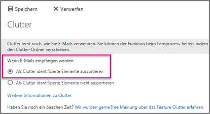 Verwenden der Funktion "clutter" zum Sortieren von Nachrichten mit niedriger Priorität in ... 8e06f68e-aa3b-4c93-b0dd-9a58b45f6644.png