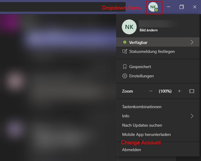 In der Teams Windows App den Benutzer wechseln 9009e2ee-d233-41be-9ea2-0221d963b7e8?upload=true.png