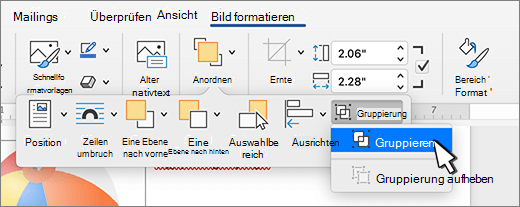 Auswählen einer Form oder eines anderen Objekts in Word 91670b76-a389-4c2b-aa48-85248b36e303.png