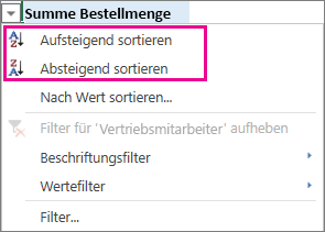 Sortieren von Daten in einer PivotTable oder PivotChart a555239c-c05e-4217-b334-134f7374271f.png