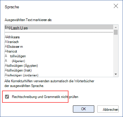 Aktivieren bzw. Deaktivieren der Rechtschreibprüfung in Word im Web a5c210ab-73c6-42be-98f5-c23107c15fe9.png