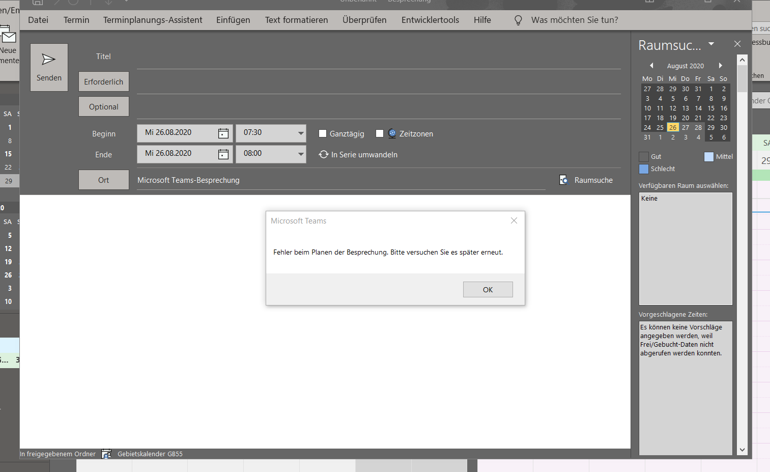 Fehler in Outlook bei Teams-Termin-Besprechung - Errorcode bekannt aa91dd10-0645-416c-9253-1f67ac0011eb?upload=true.png