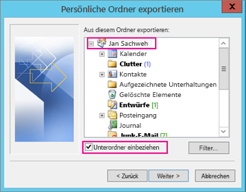 Exportieren oder Sichern von E-Mails, Kontakten und Kalender in einer Outlook-PST-Datei ad896257-c8c4-47df-8d95-f18471e645e5.png