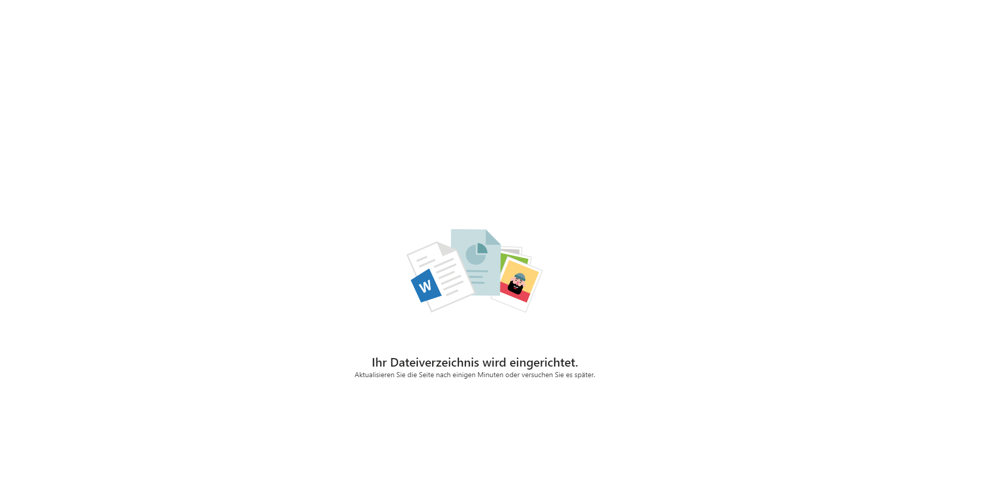 Ihr Dateiverzeichnis wird eingerichtet - Fehlermeldung seit über einem Tag b35e1a33-a97d-4934-a28f-e11e0fc92c75?upload=true.png