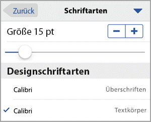 Ändern der Schriftart in Office -Apps auf einem mobilen Gerät b66def00-b753-4170-a1d5-9e2ef2e1e8ac.png