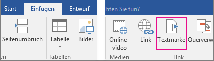 Hinzufügen oder Löschen von Textmarken in einem Word-Dokument oder einer Outlook-Nachricht bb7899d4-aae8-4223-a6ba-41104f124367.png