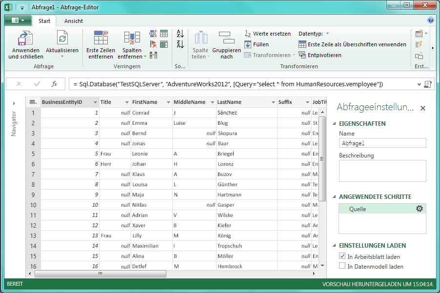 Importieren von Daten aus einer Datenbank mithilfe einer systemeigenen Datenbankabfrage (Power ... be8f3560-c026-439f-931a-6c6ca58c5da2.png