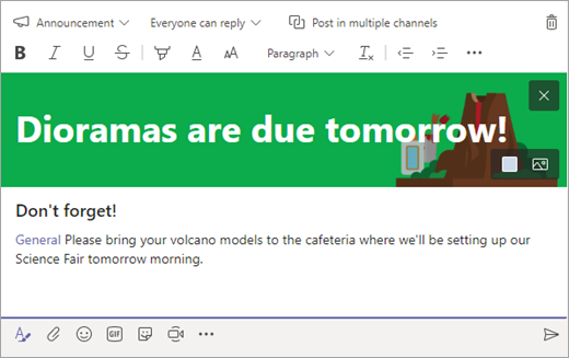 Benachrichtigen des gesamtes Kurses und Veröffentlichen von Ankündigungen in Microsoft Teams c2fcc145-b942-4816-9bf4-5ab2c51034c1.png