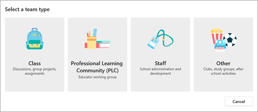 Auswählen eines Teamtyps für die Zusammenarbeit in Microsoft Teams c5a9dfeb-19f2-4afa-a8c9-7880f6376fce.png