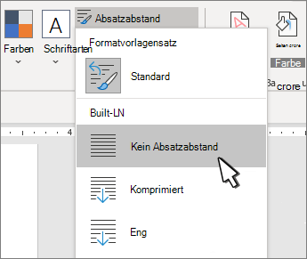 Festlegen des einfachen Zeilenabstands in einem Dokument cd39c58c-6461-413e-a82d-2eab2dffc476.png