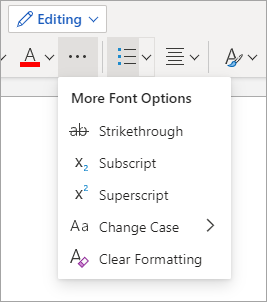 Verwenden des vereinfachten Menübands in Word für das Web d4b3b154-3417-4808-bb09-4b45d09d1401.png