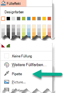 Verwenden der Pipette zum Abgleichen von Farben auf der Folie d7400319-271d-4c85-815c-fadace392cae.png