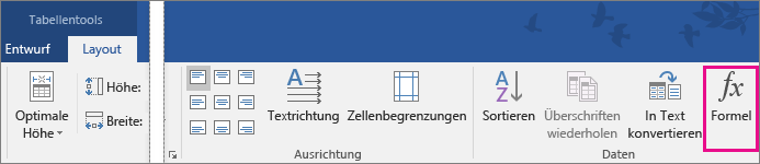 Addieren einer Spalte oder Zeile mit Zahlen in einer Tabelle dc750f5f-2c4a-47c5-90f0-3163a2da31e0.png
