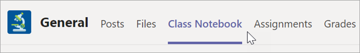 Verwenden von OneNote-Kursnotizbüchern in Teams e496f3f8-b40b-48e9-a6a2-4b991f7ea617.png