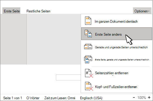 Ändern oder Löschen einer Kopf-oder Fußzeile auf einer einzelnen Seite e6e0c525-3385-41ff-bd5c-0dd47e857b81.png
