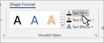 Ändern der Farbe von WordArt in Word e7be89d2-efcb-4548-9053-2fb06d32bade.png