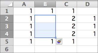 Einfügen einer oder mehrerer Zeilen, Spalten oder Zellen in Excel für Mac ec3e84c3-347e-4cb0-bef3-d044d828cb48.png
