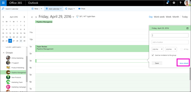 Planen einer Besprechung in einem Gruppenkalender in Outlook ee80002c-cd7c-409e-8089-7f8ece39881e.png