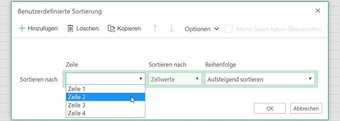 Sortieren von Daten in einem Bereich oder in einer Tabelle eff37b67-46f8-46d2-89ae-92f869ced553.png