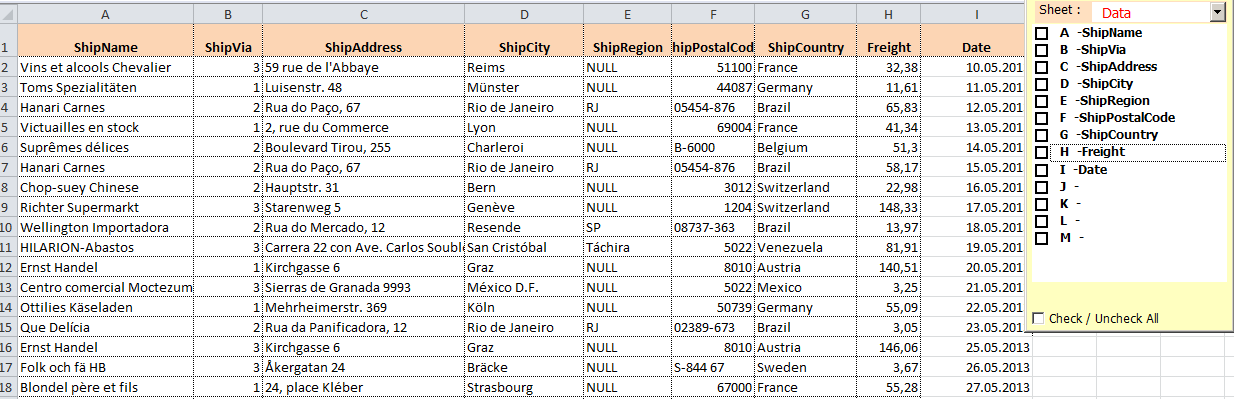 Spalten aus- und einblenden bei Zellinhalt durch Dropdown Excel-hide-columns-.gif