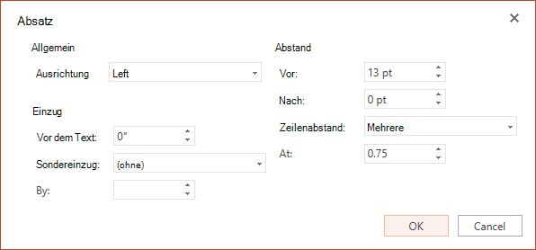 Ändern von Textausrichtung, Einzug und Abstand in PowerPoint f3c2f582-3da0-4842-8a57-b105485e4199.png