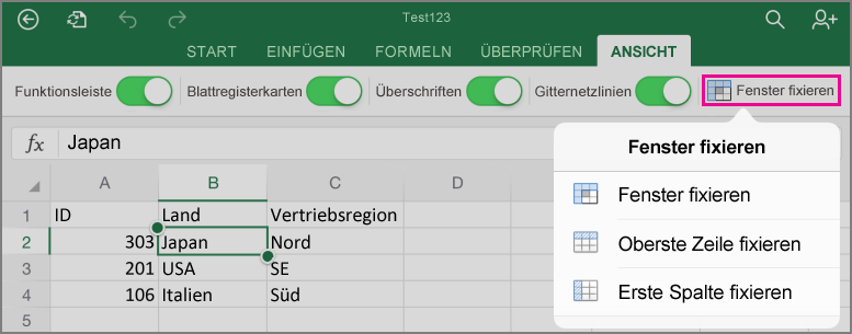 Fixieren von Fensterbereichen zum Sperren der ersten Zeile oder Spalte f401dd10-df86-4ed8-9da8-76f5d04ec2f5.png