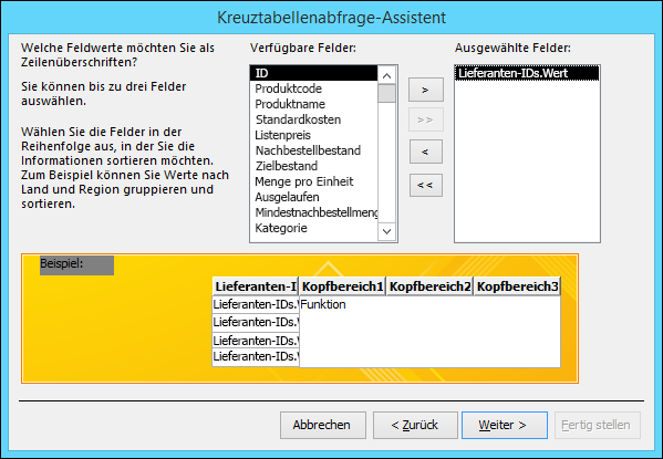 Verbessern der Lesbarkeit von Zusammenfassungsdaten mithilfe einer Kreuztabellenabfrage f92840d9-59f6-4b00-beed-3b529ed96e8c.png