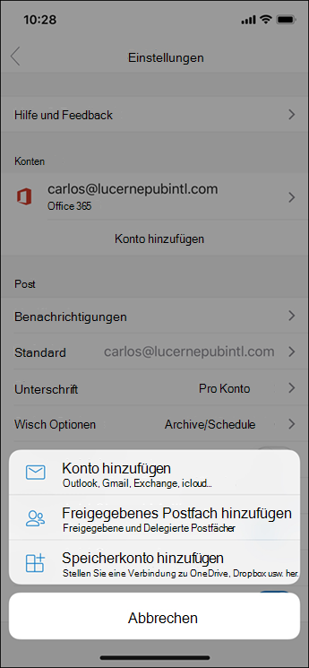 Hinzufügen eines freigegebenen Postfachs zu Outlook Mobile fc346e76-7c70-466f-8d28-a60e17979bcf.png