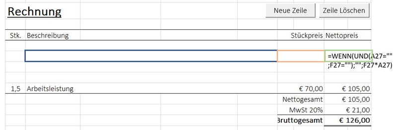 Einfügen Neuer Zeile mit Formatierung und Formel rechnunghikax.jpg