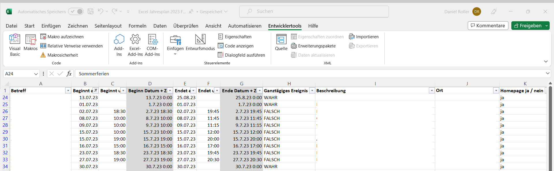 Ausgewählte Excel Termine per VBA in Outlook importieren upload_2023-6-21_15-52-50.png