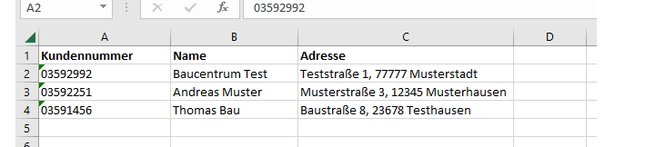 Adressdaten aus Tabellenblatt 2 über eine Kundennummer in Tabellenblatt 1 übertragen! upload_2023-8-22_9-28-14.png