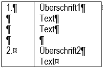 Nummerierung Überschriften, aber aufgetrennt in Tabelle upload_2024-5-31_8-31-11.png