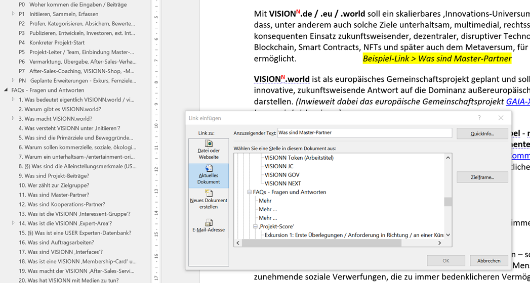 Link auf durchnummerierte Überschriften funktioniert nicht Word - Verlinkung durchnummerierter Überschriften.png